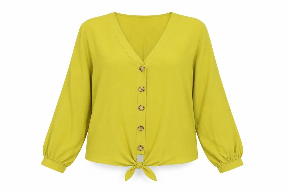 Womens UK Size 16 Wallis Green Basic Blouse