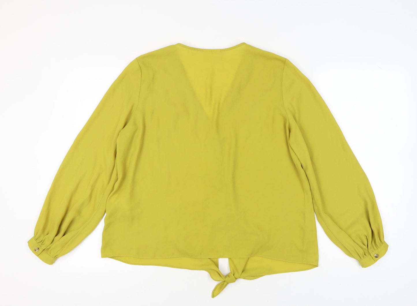 Womens UK Size 16 Wallis Green Basic Blouse