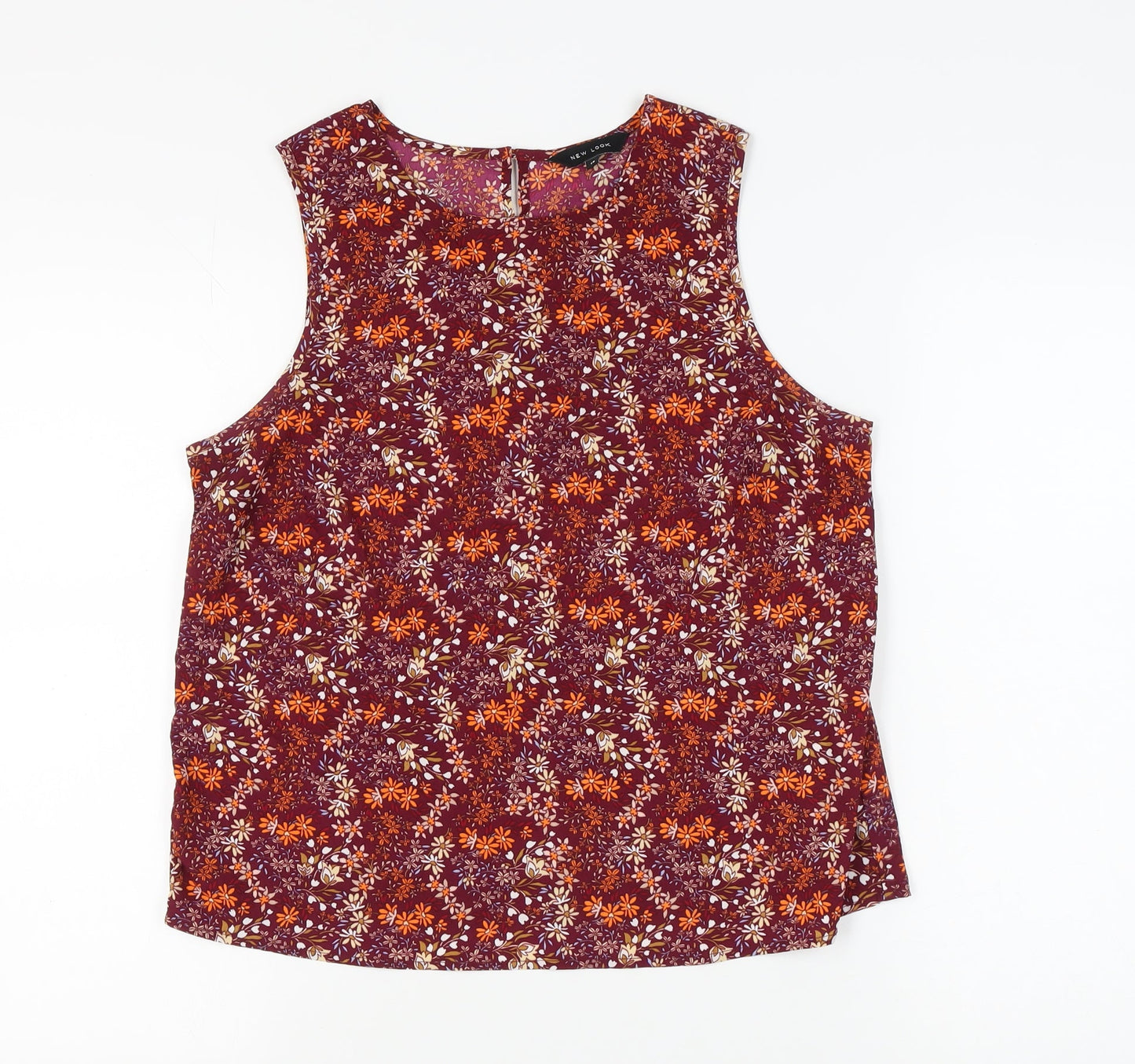 New Look Women's Multicoloured Floral Tank 14