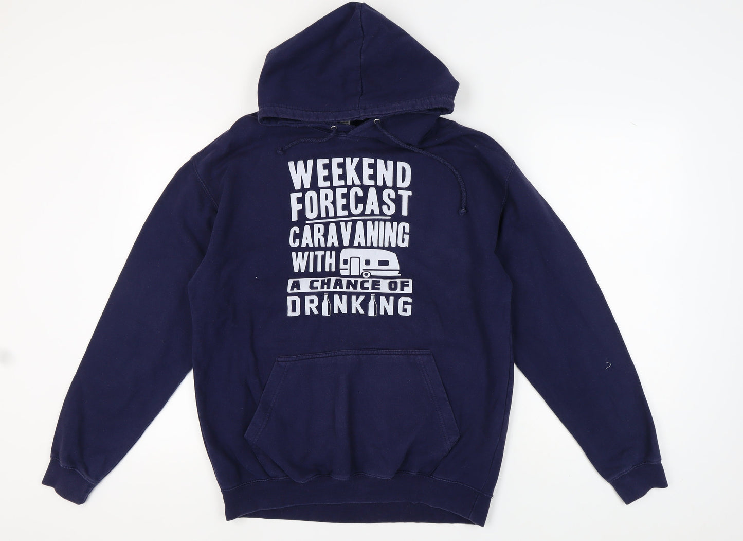 AWDis Men's Blue Pullover Hoodie L Size