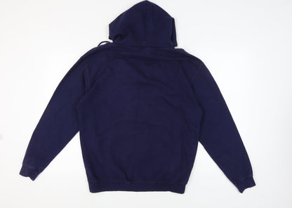 AWDis Men's Blue Pullover Hoodie L Size