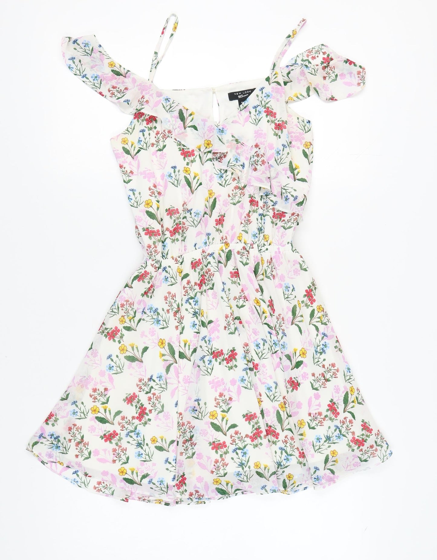 New Look 915 Girls Floral A-Line Short Dress Multicoloured