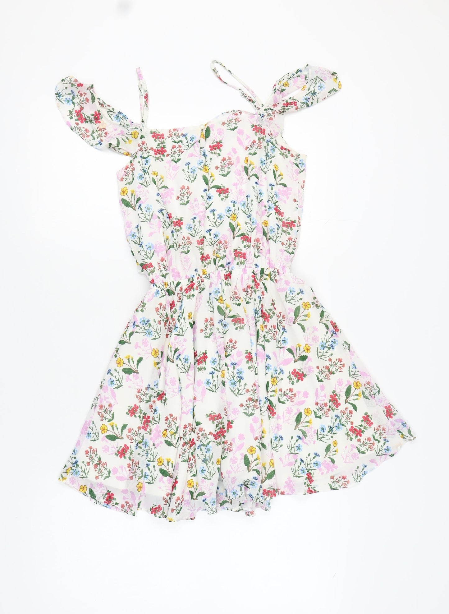 New Look 915 Girls Floral A-Line Short Dress Multicoloured