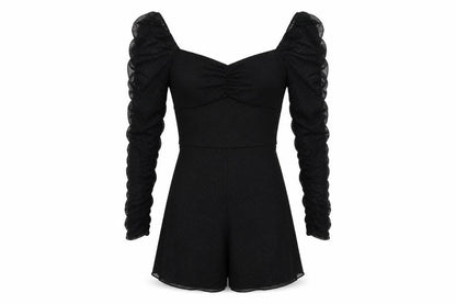 Womens UK Size 10 Quiz One-Piece Black Playsuit