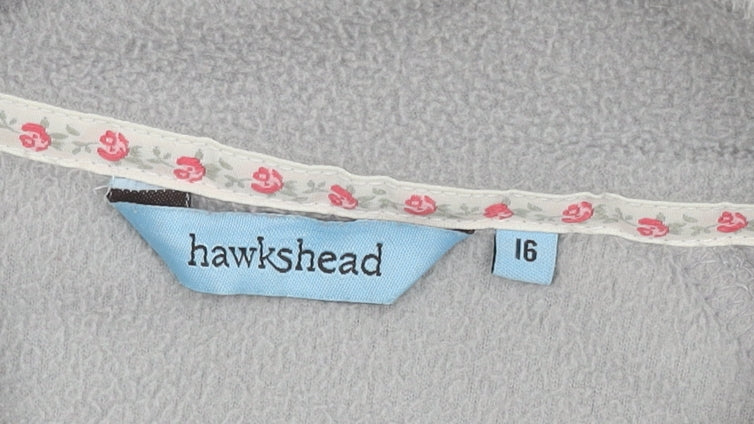 Hawkshead Women's Grey Fleece Sweatshirt, Size 16