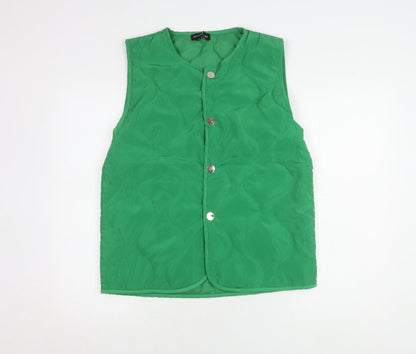 Womens UK Size 6 PRETTYLITTLETHING Green Gilet