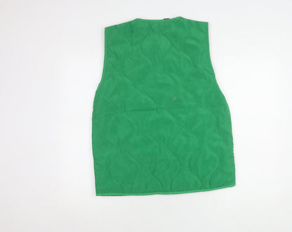 Womens UK Size 6 PRETTYLITTLETHING Green Gilet