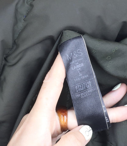 Womens UK Size L Marks and Spencer Green Puffer Jacket
