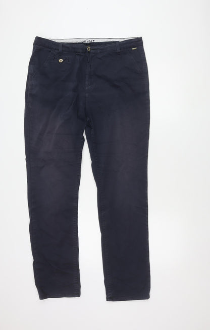 Marks and Spencer Men's Navy Chino Trousers Size 16