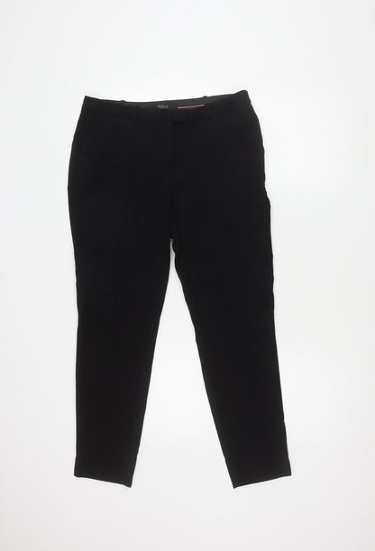 Womens UK Size 10 NEXT Regular Fit  Black Trousers