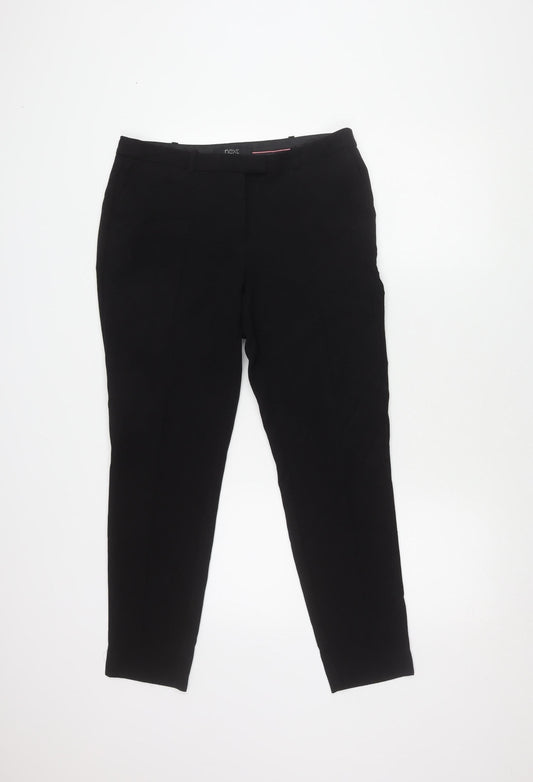 Womens UK Size 10 NEXT Regular Fit  Black Trousers