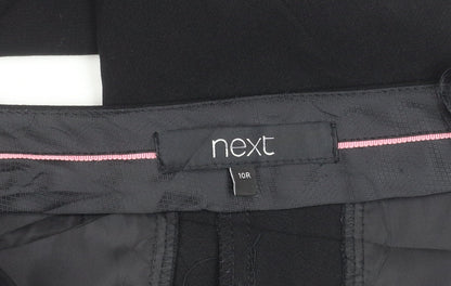 Womens UK Size 10 NEXT Regular Fit  Black Trousers