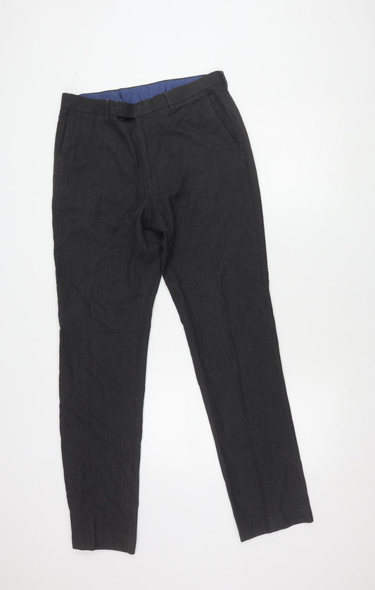 Womens UK Size 32 Marks and Spencer Slim Fit  Black Trousers