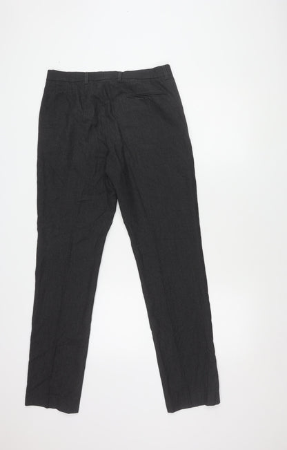 Womens UK Size 32 Marks and Spencer Slim Fit  Black Trousers