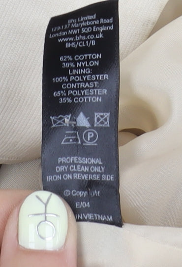 Womens UK Size 14 Sophie Gray Beige Trench Coat