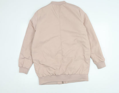 Miss Selfridge Women's Pink Bomber Jacket UK 10