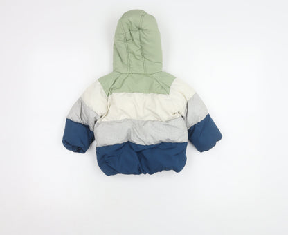 Marks and Spencer Boys Multicoloured Puffer Jacket 12-18M