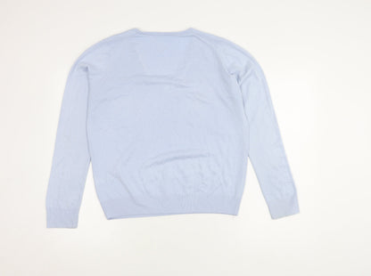 Womens UK Size 16 Marks and Spencer Blue Pullover Jumper