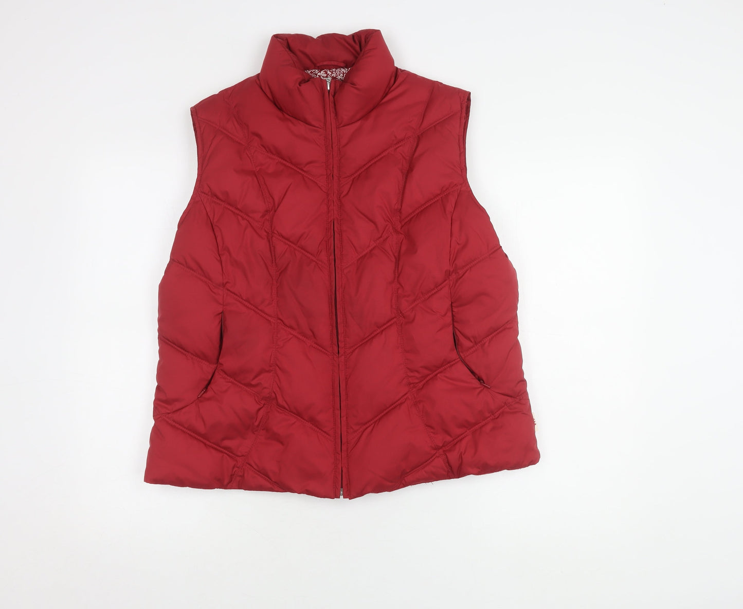 Womens UK Size L Marks and Spencer Red Puffer Jacket