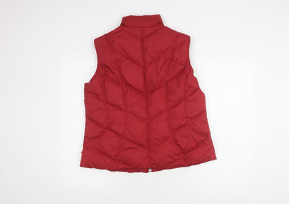 Womens UK Size L Marks and Spencer Red Puffer Jacket