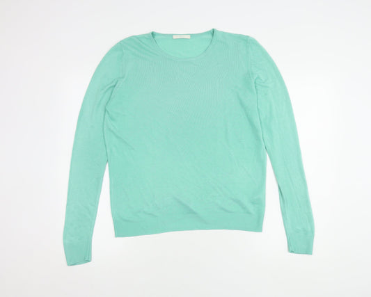 Womens UK Size 10 Marks and Spencer Green Pullover Jumper