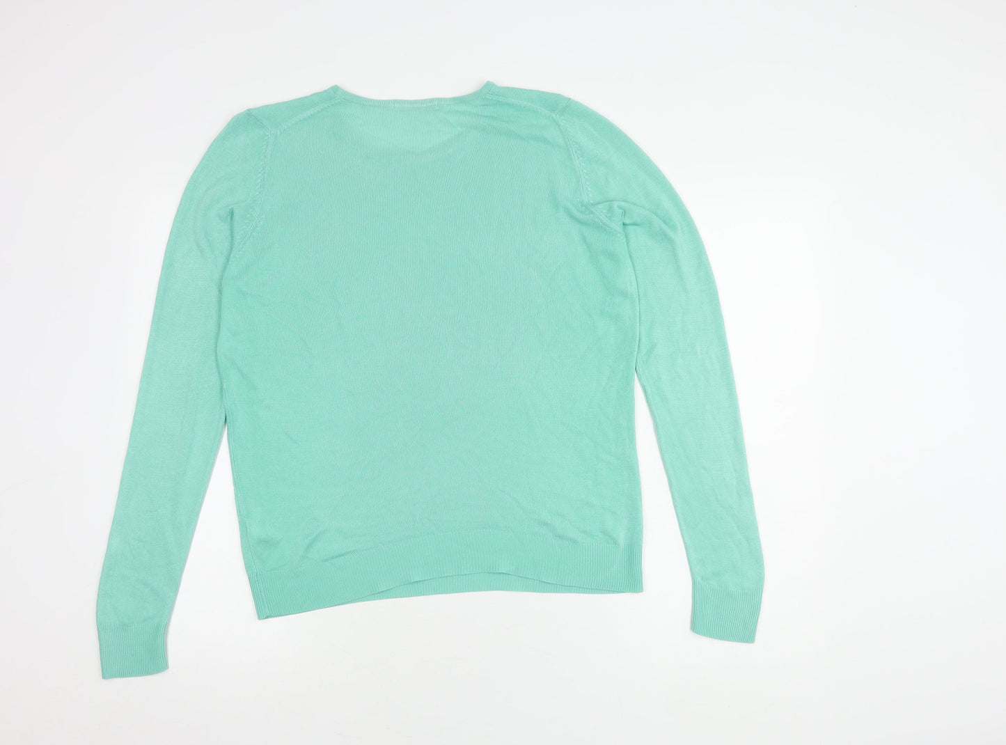 Womens UK Size 10 Marks and Spencer Green Pullover Jumper