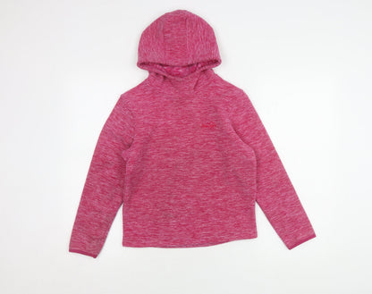 Peter Storm Girls Pink Pullover Hoodie 9-10 Years Fleece