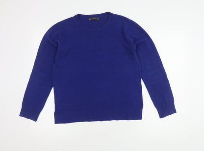 Womens UK Size 12 Marks and Spencer Blue Pullover Jumper