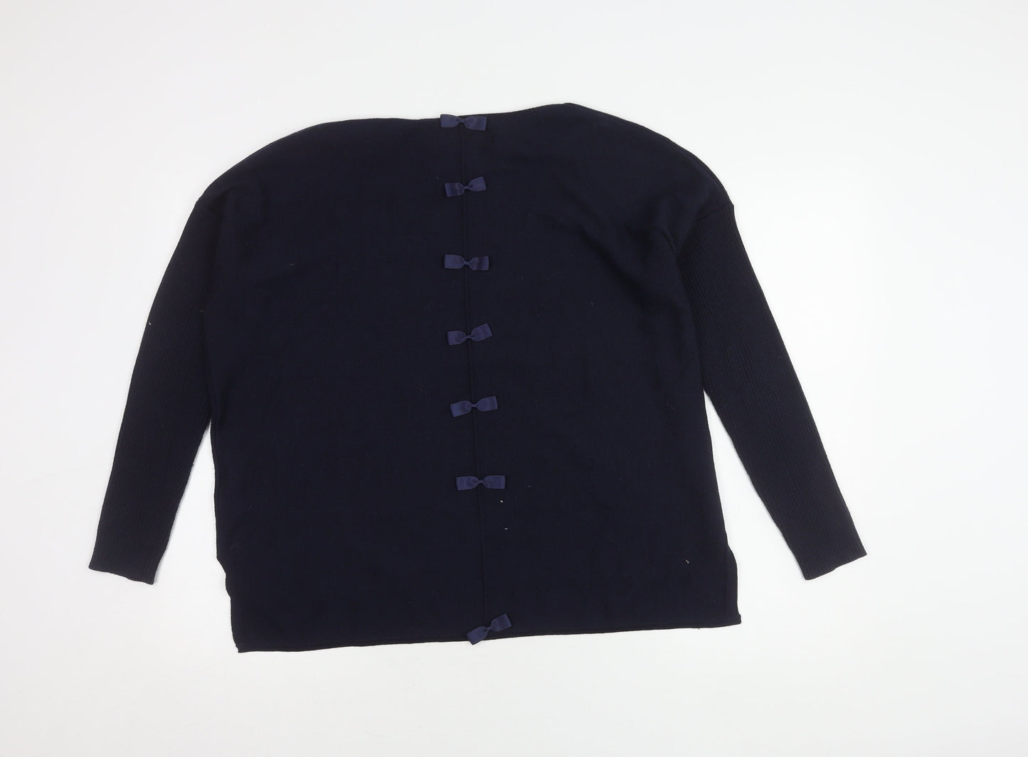 Ginger Toby Women's Blue Pullover Jumper, Size 0/S