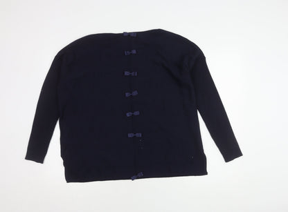 Ginger Toby Women's Blue Pullover Jumper, Size 0/S