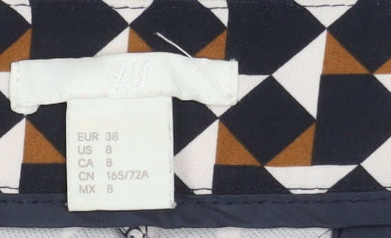 H&M Multicoloured Geometric Trousers M