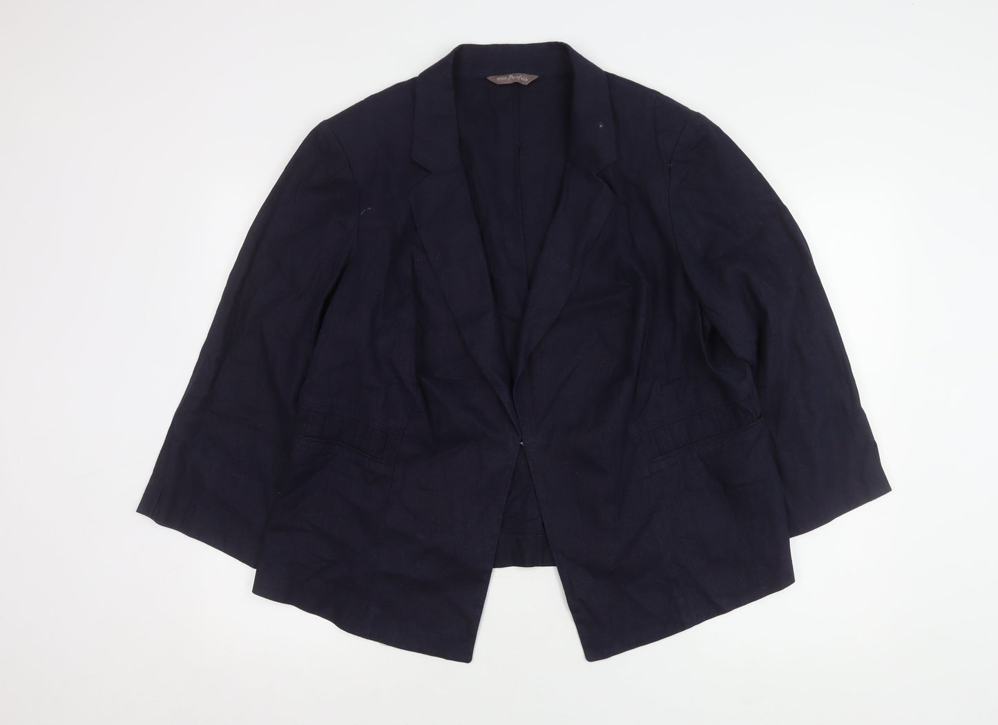 Marks & Spencer Women's Plus Size Blue Blazer