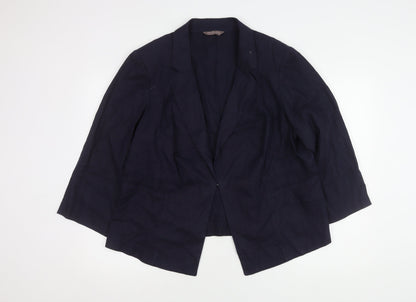 Marks & Spencer Women's Plus Size Blue Blazer