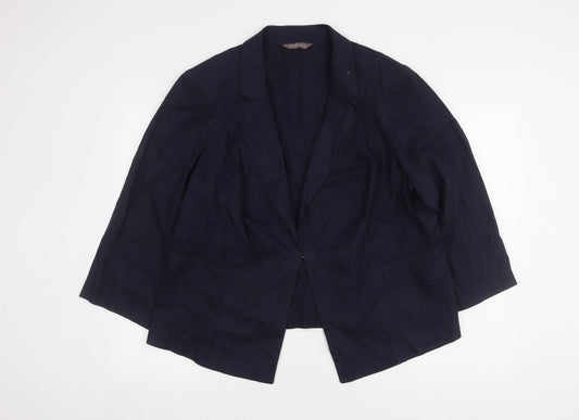 Marks & Spencer Women's Plus Size Blue Blazer