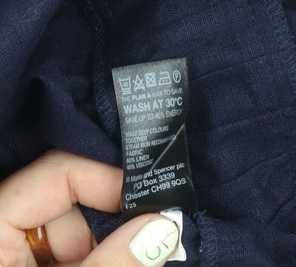 Marks & Spencer Women's Plus Size Blue Blazer