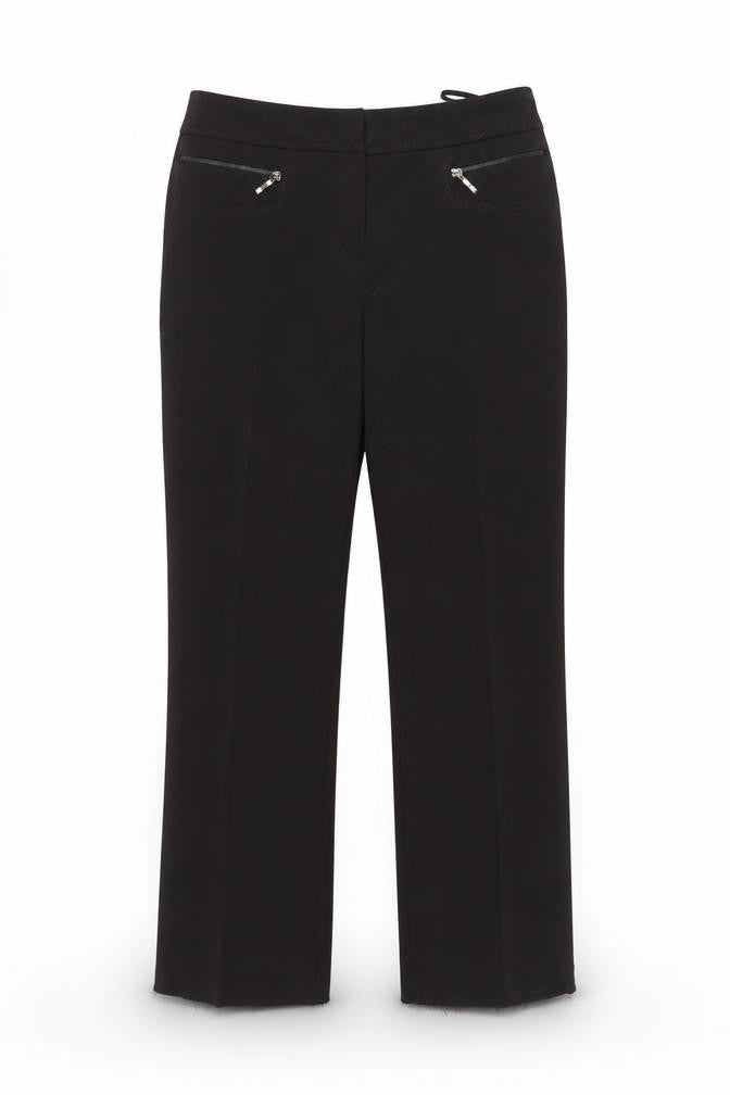 Womens UK Size 12 BHS Regular Fit Casual Black Trousers