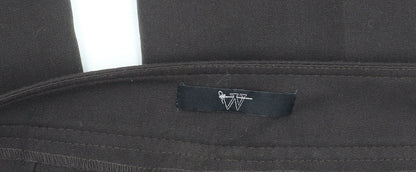 Womens UK Size 12 BHS Regular Fit Casual Black Trousers
