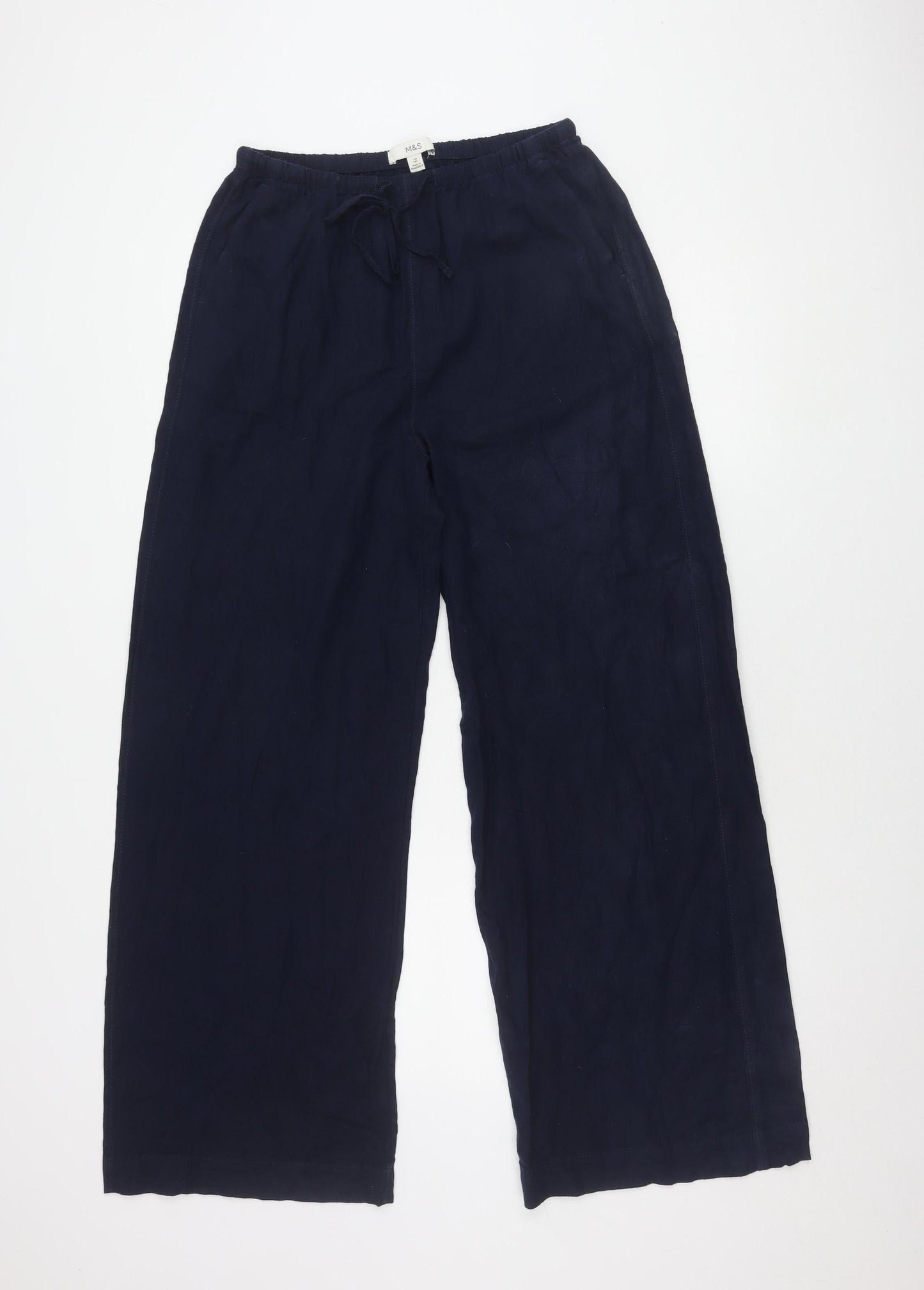 Womens UK Size 10 Marks and Spencer   Blue Trousers