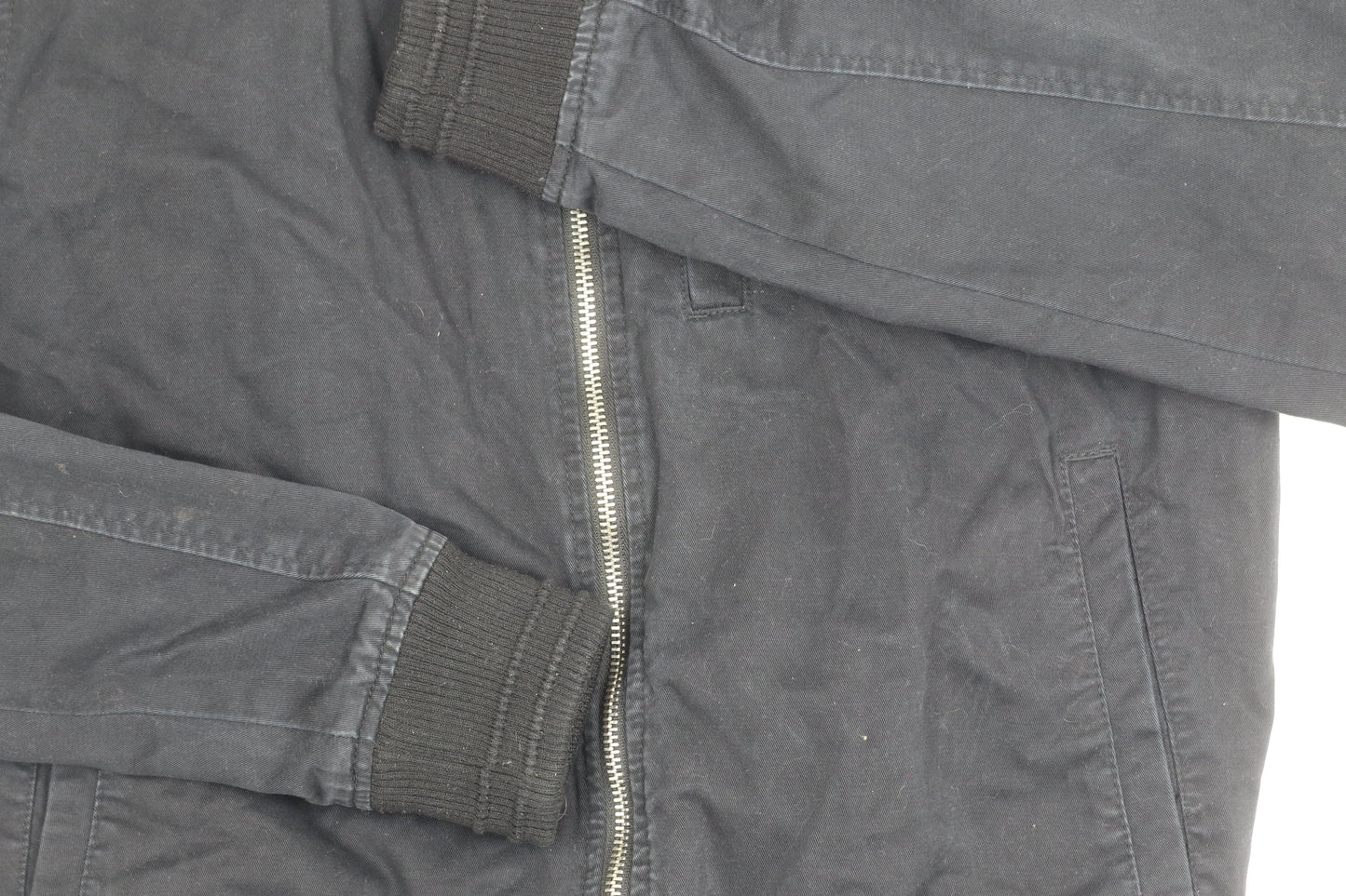 Mens UK Size M Topman Black Bomber Jacket