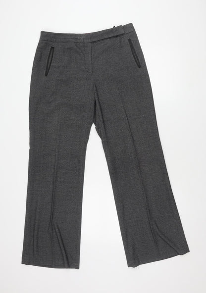 Next Women's Grey Dress Pants Size 12 Straight Leg