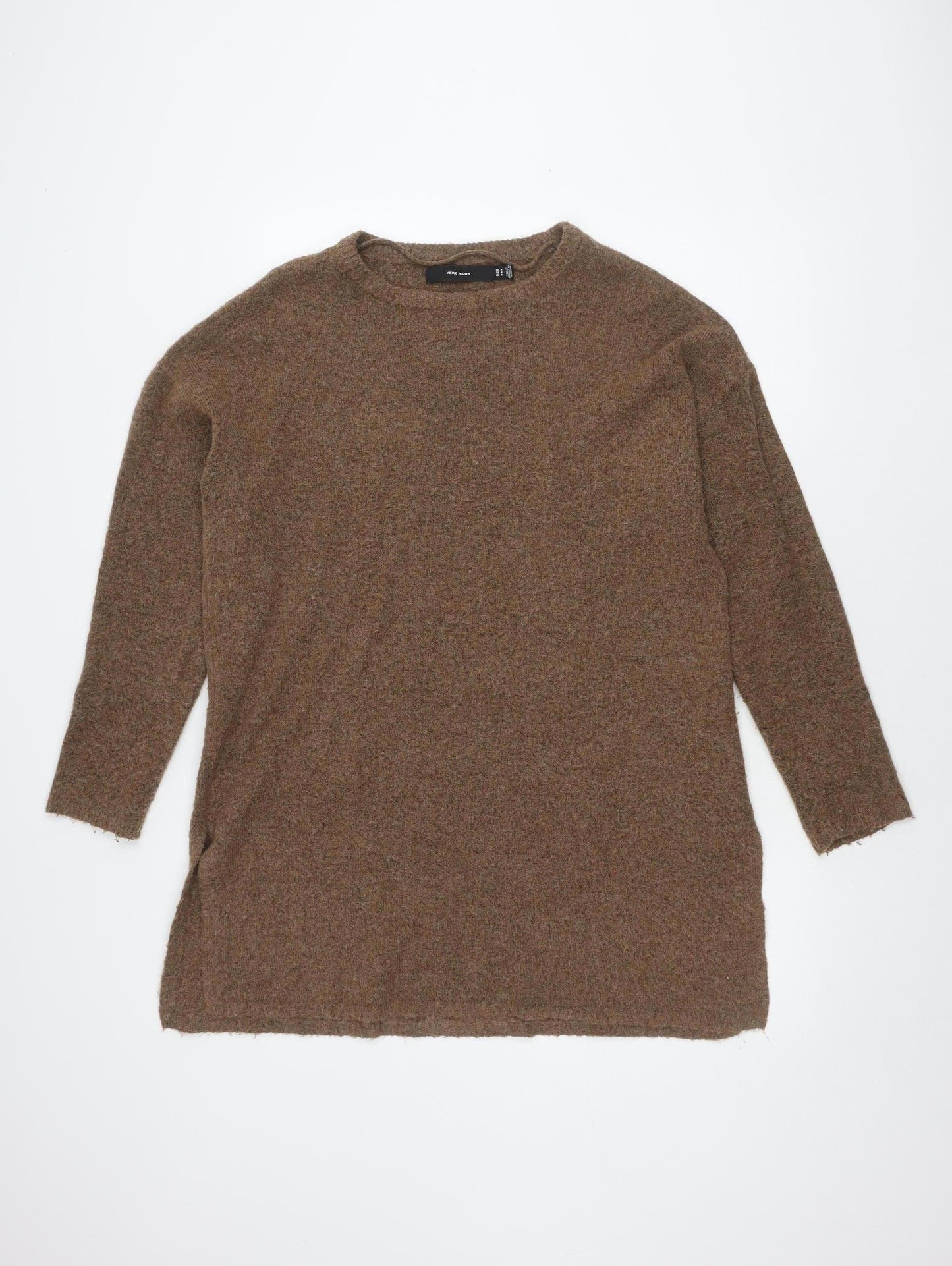 Womens UK Size M VERO MODA Brown Pullover Jumper