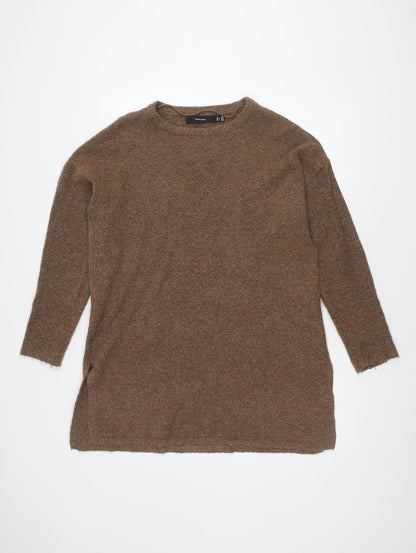Womens UK Size M VERO MODA Brown Pullover Jumper