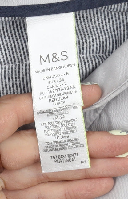 Womens UK Size 6 Marks and Spencer   Grey Trousers