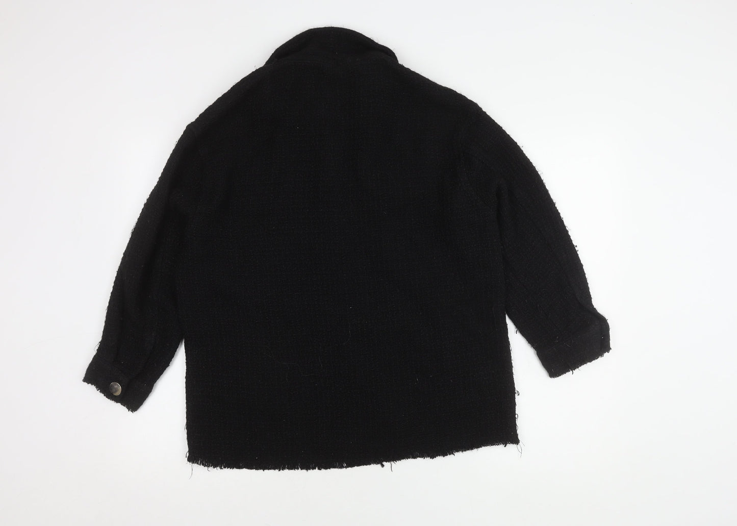 Womens UK Size M Zara Black Basic Jacket