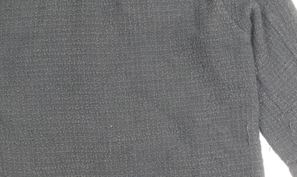 Womens UK Size M Zara Black Basic Jacket