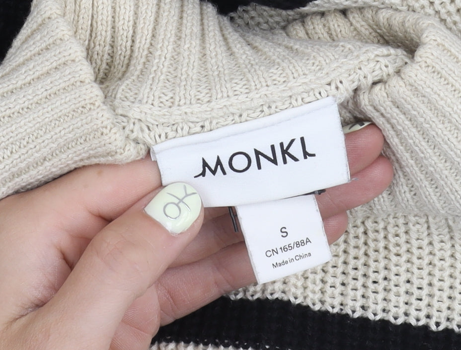 Womens UK Size S Monki Black Pullover Jumper