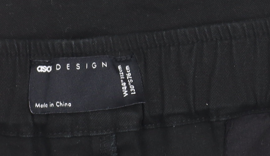 Mens UK Size XL ASOS DESIGN   Black Trousers
