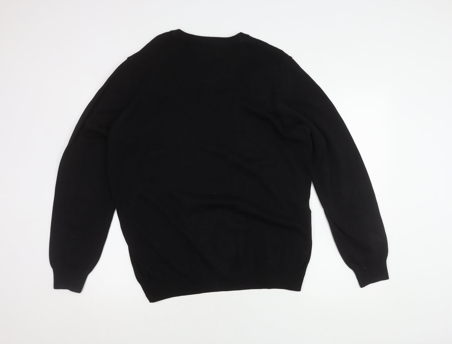 Marks and Spencer Men's Black Cotton Jumper L