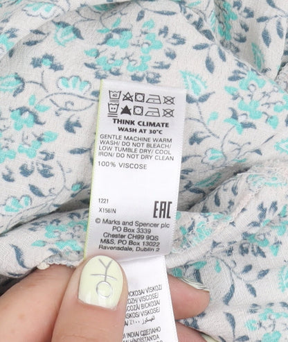 Marks and Spencer Women Multicoloured Floral Skirt Size 10