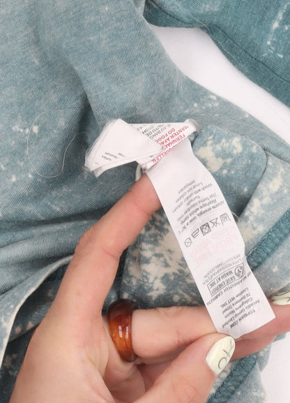 Topman Blue Graphic Print Crew Neck T-Shirt, Men's Small